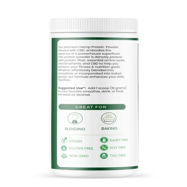 B Healthy No 7 CBD Hemp Protein Powder - Image 2